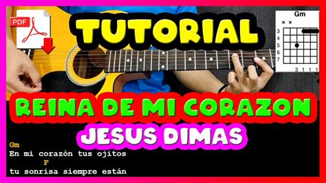 ACORDES Reina De Mi Corazón Jesus Dimas Tutorial Letra