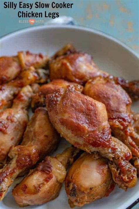 Place leg quarters on top of each other in the slow cooker. 5 Ingredient Slow Cooker Chicken Legs | Simple Crockpot ...