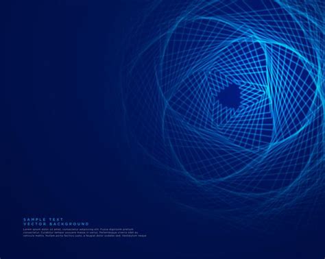 Blue Technology Background With Abstract Lines Download Free Vector