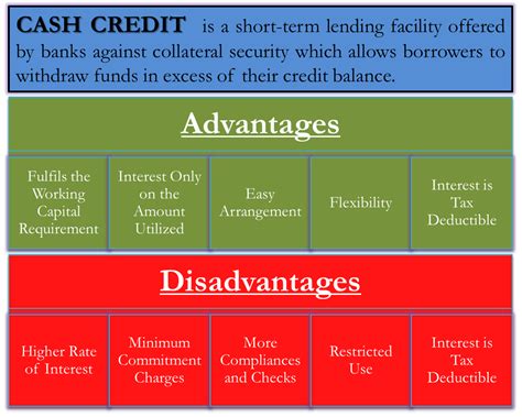 Advantages And Disadvantages Of Cash Credit Efinancemanagement