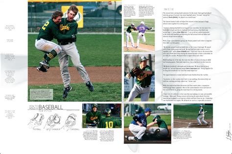 Baseball Yearbook Spreads Yearbook Layouts High School Yearbook