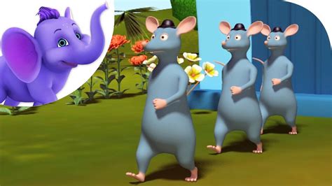 Three Young Rats Nursery Rhyme With Karaoke Youtube