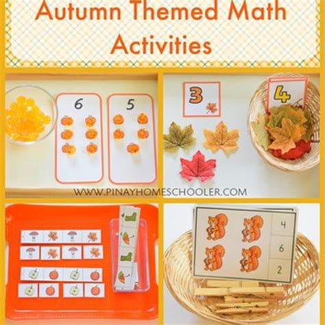 Autumn Themed Preschool Math Activities The Pinay Homeschooler