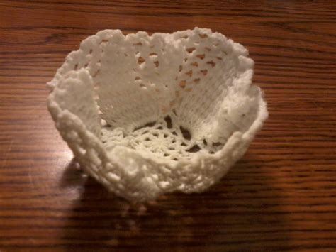 Doily Bowls · How To Make A Lace Bowl · Needlework On Cut Out Keep