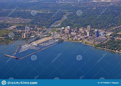 Port Credit Marina Aerial View Stock Photo Image Of Yacht Travel