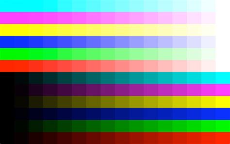 Monitor Color Test Pattern