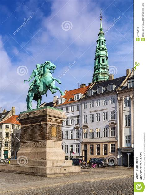 The Equestrian Statue Of Absalon Copenhagen Stock Image Image Of