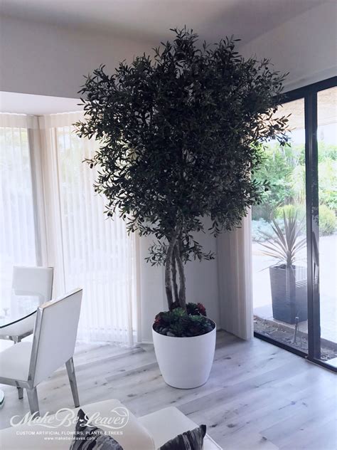 I was away for a couple of weeks and because i knew there'll come a few days of near freezing temperatures, i took the citrus trees inside right before i left. Artificial OLIVE Trees In Custom Containers - Make Be-Leaves