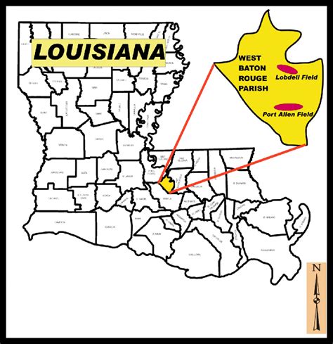 The Location Map Of West Baton Rouge Parish In Louisiana With The