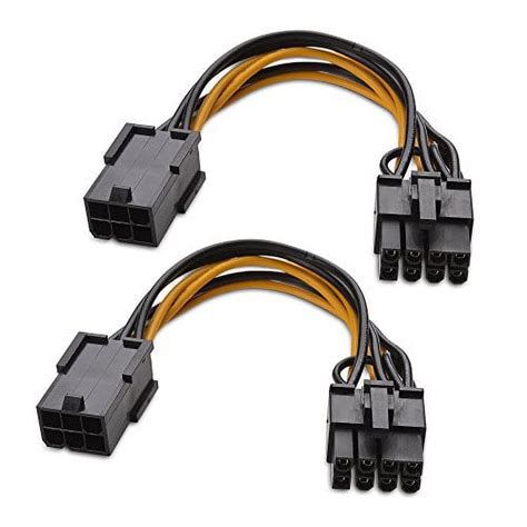 Cable Matters 2 Pack 6 Pin Pcie To 8 Pin Pcie Adapter Power Cable 4