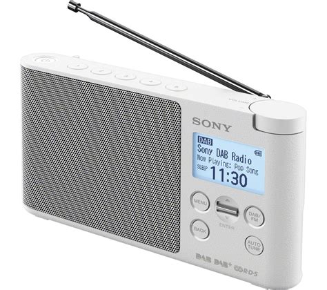 Sony Xdr S41d Portable Dabfm Radio White Fast Delivery Currysie