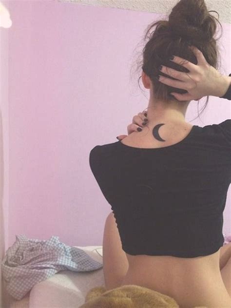 Moons are ideal for small tattoos that a person does not want others to see. 99 Moon Tattoos that will Illuminate your Imagination