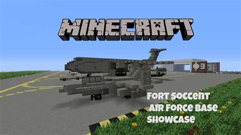 Minecraft Fort Soccent Air Force Base Showcase Youtube