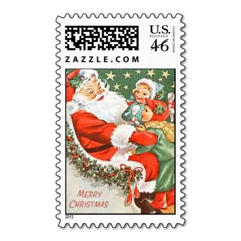 Visiting Santa Christmas Postage Christmas Stamps Visit Santa Postage