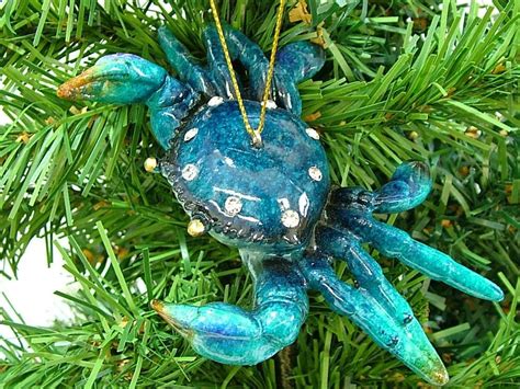Maryland Blue Crab Christmas Ornament Beachy Christmas Maryland Blue