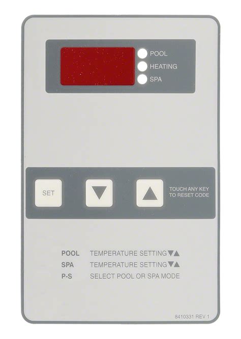 H000330 Control Panel Lcd Decal Digital Kit Raypak Poolweb