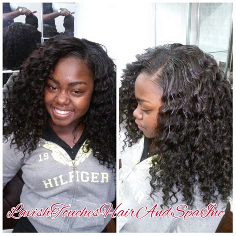 Sew In Brazilian Curly Hair With Minimal Leave Out Wand Curl
