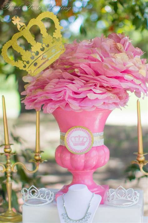 This was a hit at my daughters princess bday! Royal Princess Centerpiece www.facebook.com ...