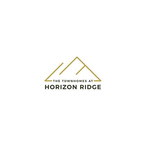 The Townhomes At Horizon Ridge By Csoki Custom Logo Design Custom