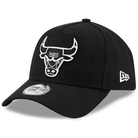 Chicago Bulls Nba New Era 9forty A Frame Black With Silver Frame Curve