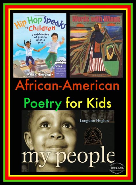 African American Poetry For Kids Discovering The World