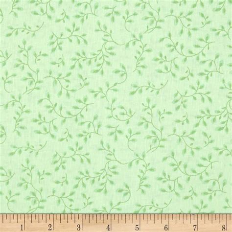 108 Wide Quilt Backing Folio Vines Pale Green Quilt Backings