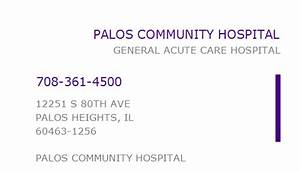 1851386692 Npi Number Palos Community Hospital Palos Heights Il