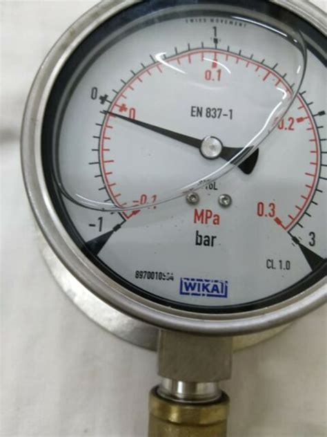 Wika 316l 1 To 03 Mpa 1 To 3 Bar Diaphragm Pressure Gauge Ebay