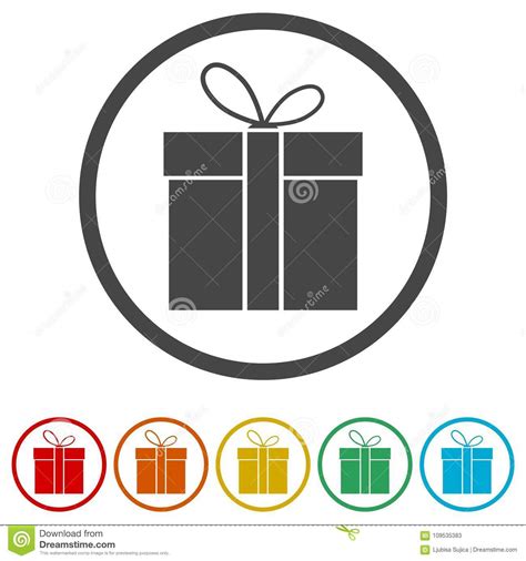 T Box Icon 6 Colors Included Stock Vector Illustration Of Object