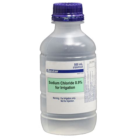 Sodium Chloride 09 500ml Baxter Mec The Medical Equipment