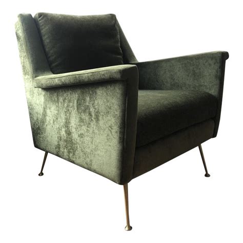I was particularly impressed by the lines and scale of west elm's carlo sofa and carlo chair. West Elm Distressed Olive Velvet Carlo Mid-Century Chair ...