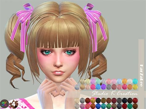 Animate Hair 23 Momo Renewal Version At Studio K Creation Sims 4 Updates