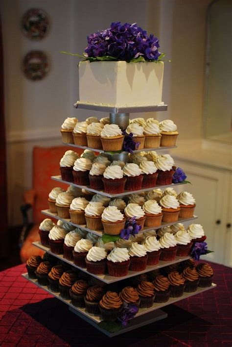 6 Tier Square Custom Made Cupcake Stand By