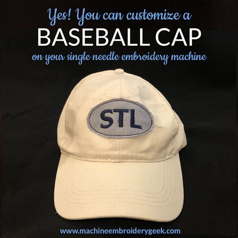 How To Embroider On A Baseball Cap Machine Embroidery Geek
