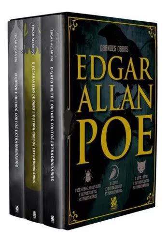 Grandes Obras De Edgar Allan Poe Box Com 3 Livros Parcelamento Sem