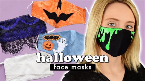 5 Easy Diy Halloween Face Masks Spooky Cute Actually Alli Youtube