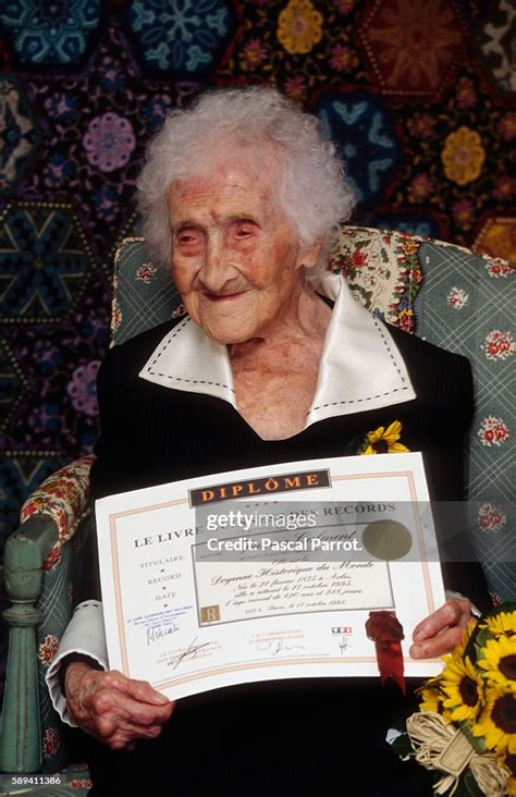 Jeanne Calment The Worlds Oldest Person News Photo Getty Images