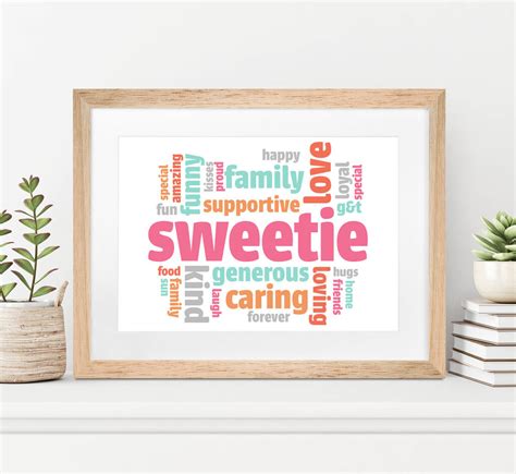 Personalised Word Art Print By Over And Over