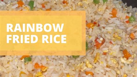 Rainbow Fried Rice With Chef Destiny YouTube