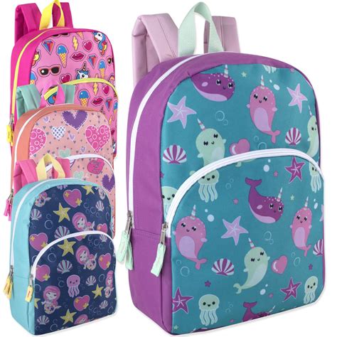 Wholesale 15 Inch Character Backpacks Girls Assortment Instock Supplies