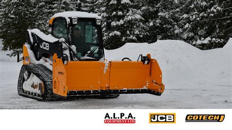 Jcb Compact Track Loader With Cotech Extendable And Reversible Snow