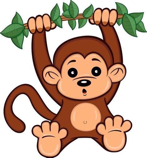 Cute Cartoon Monkey Sticker By Toonanimal Cartoon Monkey Monkey