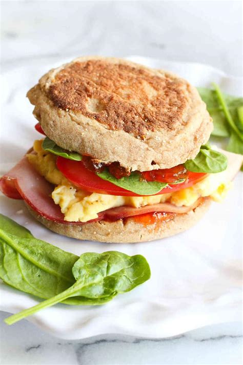 English Muffin Breakfast Sandwich With Pepper Jelly Cookin Canuck