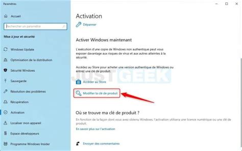 Activer Windows 10 Avec Votre Clé De Produit