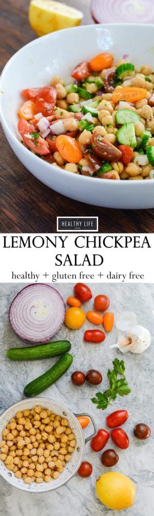 Lemony Chickpea Salad1 A Healthy Life For Me