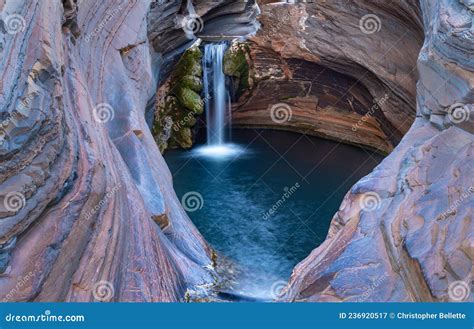 The Popular Spa Pool At Karijini National Park Stock Image Image Of