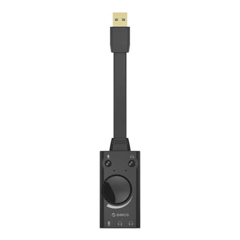 Check spelling or type a new query. Orico USB External Sound Card with 2 x Headset and 1 x Microphone port and Volume Control Black ...