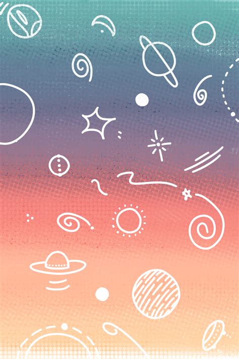 The Best 28 Space Pastel Cute Doodle Wallpaper Greatcentralpic