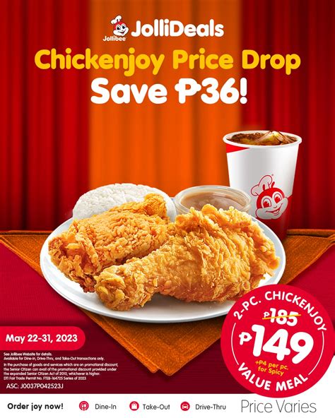 Promotions Discounts Jollibee