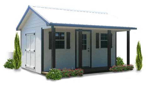 Cottage Style Shed With Porch Portable Storage Sheds Austin Tx